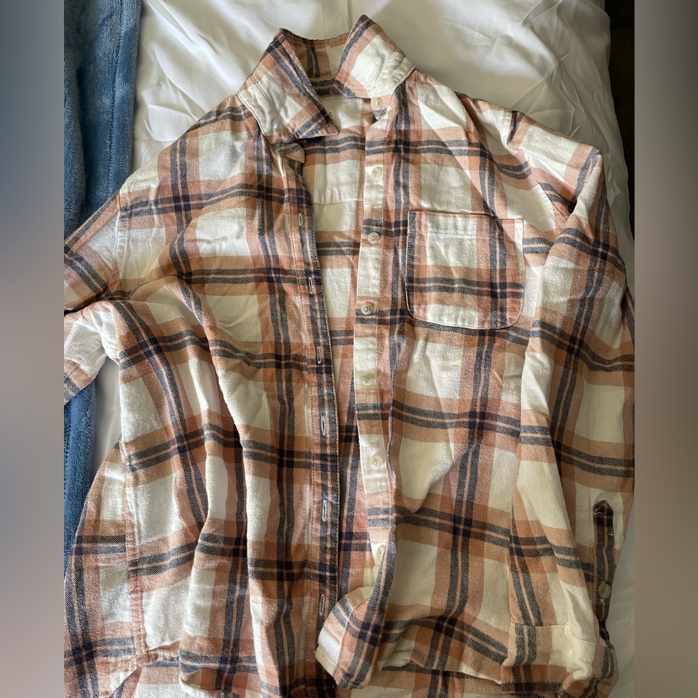 button up flannel. worn a few times.